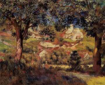 lanscape in La Roche Guyon Pierre Auguste Renoir Ölgemälde